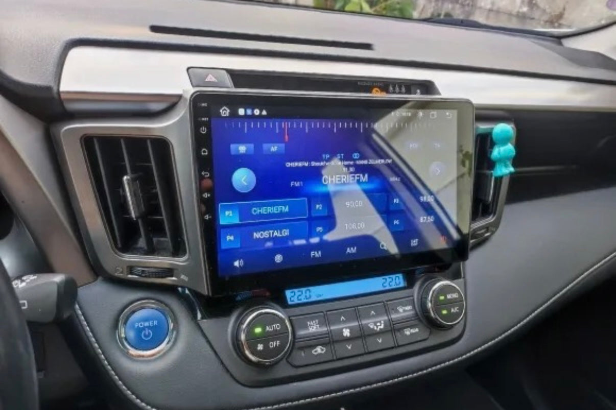 Rav4 2017 /9” Pollici - Mascherina Inclusa - Autoradio 2 Din Android Auto + Carplay / Stereo Touch 8/256GB | Navigatore GPS + Bluetooth + Wifi Ventola raffreddamento
