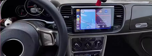 maggiolino del 2013 | 9 Pollici - Mascherina Inclusa - Autoradio 2 Din Android Auto + Carplay / Stereo Touch 2/64gb | Navigatore GPS + Bluetooth + Wifi