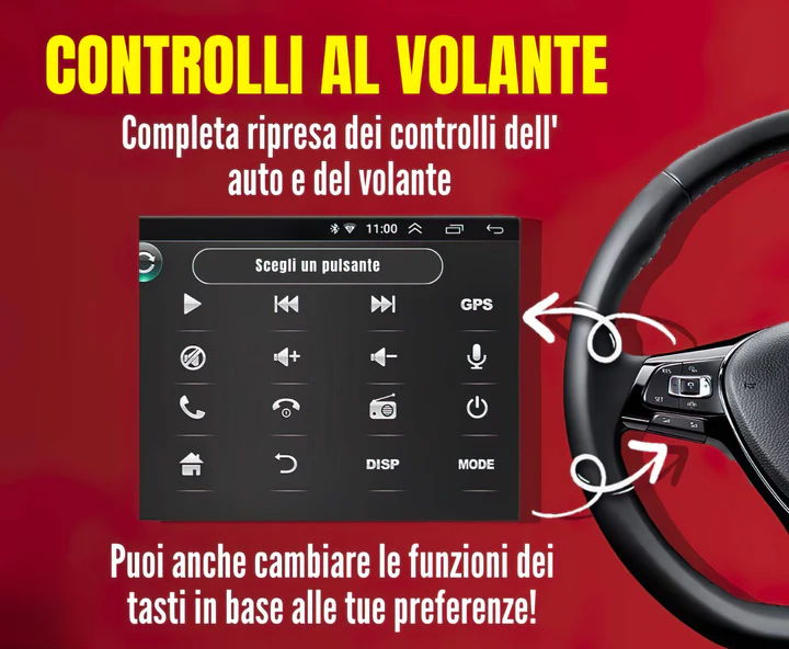 Autoradio per Land Rover Discovery 3 9" | 2004-2009 | Android | Bluetooth | CarPlay | Android Auto | 4-64GB Ram