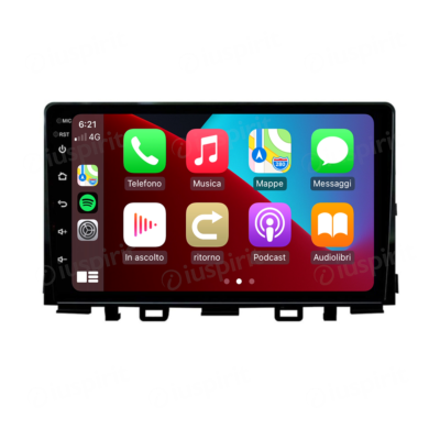 Kia stonic | 9 Pollici - Mascherina Inclusa - Autoradio 2 Din Android Auto + Carplay / Stereo Touch 8/256GB | Navigatore GPS + Bluetooth + Wifi