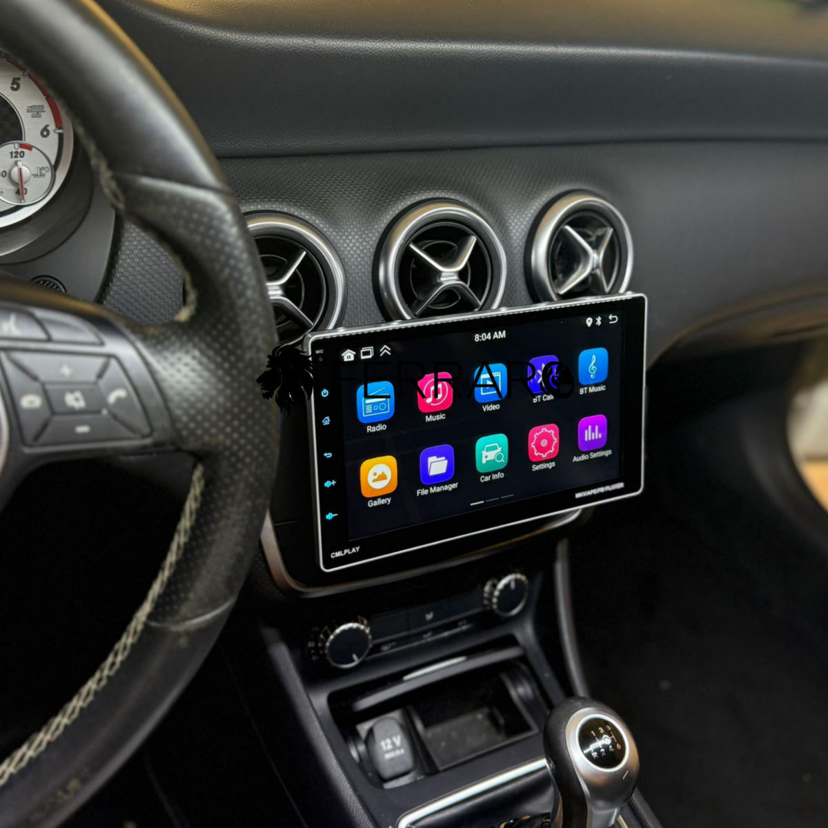 Mercedes Classe A w176 2013| schermo 10” estraibile 4/64GB P- Mascherina Inclusa - Autoradio 1 Din - KIT Completo Per L'installazione INCLUSO - Android Auto + Carplay / Touch 2/64gb | Navigatore GPS + Bluetooth + Wifi + USB