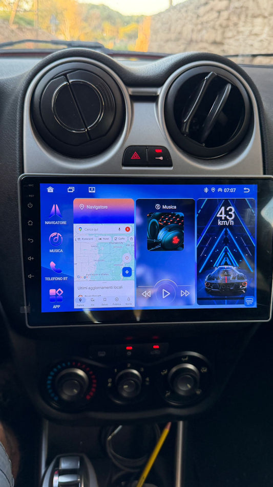 Alfa Romeo Mito (2008/2017) | 9 Pollici - Mascherina inclusa - Autoradio 2 Din Android auto + Carplay / Stereo Touch 4/64GB | Navigatore GPS + Bluetooth + Wifi