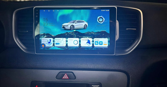 Kia Sportage (2016-2021) | 9 Pollici - Mascherina inclusa - Autoradio 2 Din Android auto + Carplay / kia kx5 QI Stereo Touch 4-64 GB| Navigatore GPS + Bluetooth + Wifi
