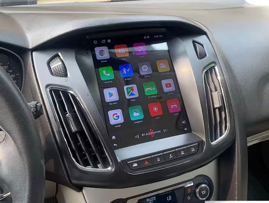 Ford Focus 3 Mk3 modello tesla (2011/2018) | 9 pollici - 6-128GB MASCHERINA INCLUSA Autoradio 2 Din Android auto + Carplay Stereo Touch | Navigatore GPS + Bluetooth + Wifi