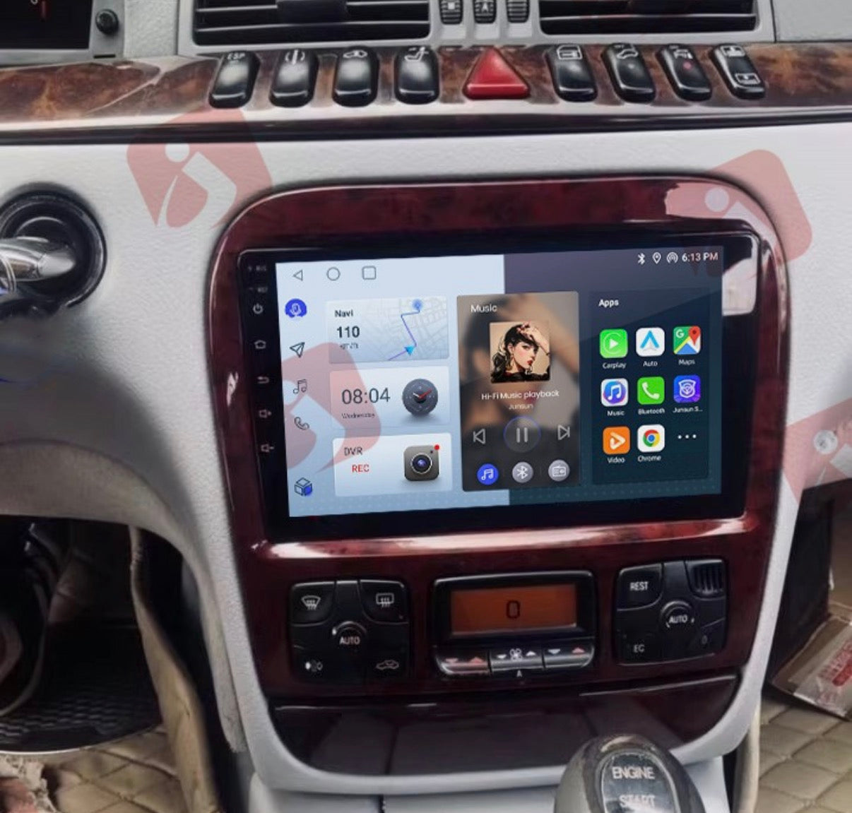 Mercedes S 320 -2001 CarPlay+Android auto Wi-Fi -Bluetooth - Mascherina Inclusa - Autoradio 2 Din Carplay / Stereo Touch | Navigatore GPS + Bluetooth + Wifi