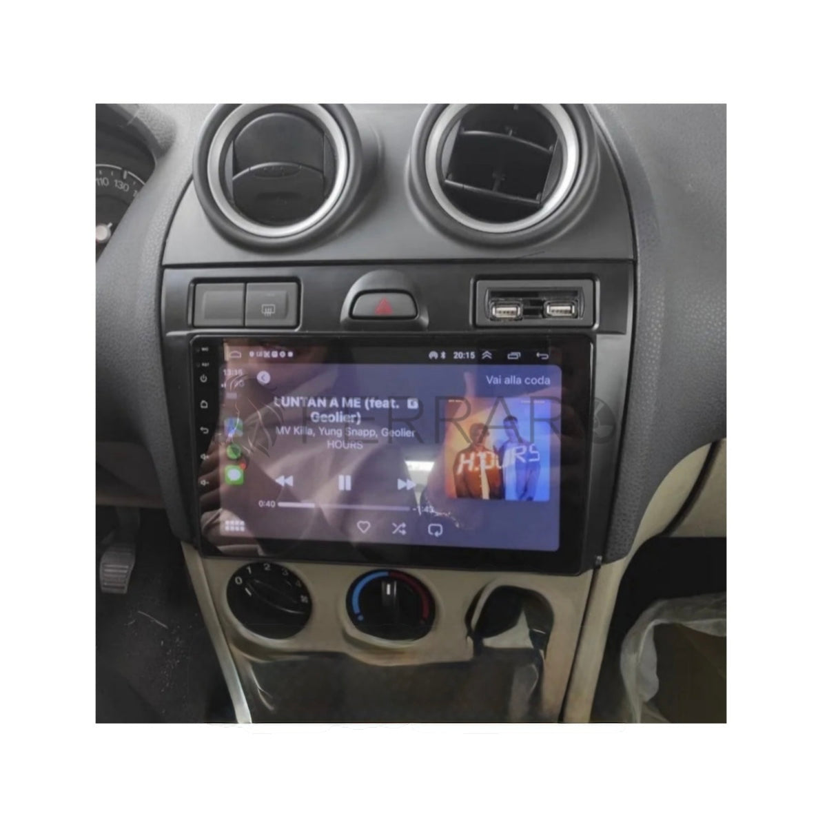 AUTORADIO 9” NAVIGATORE Ford Fiesta 2006in poi ANDROID 13- 4GB RAM 64GB ROM IPS DSP CARPLAY