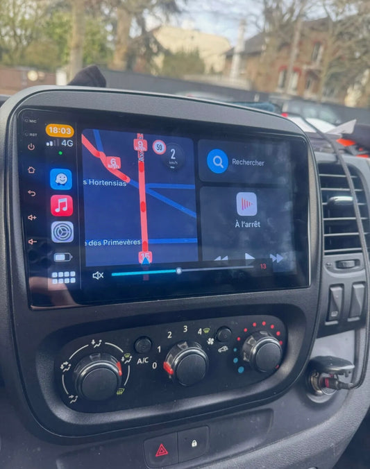 Fiat talento 9” Pollici - Mascherina Inclusa Autoradio 2 Din Android Auto + Carplay / Volkswagen Stereo Touch 2/64gb | Navigatore GPS + Bluetooth + Wifi