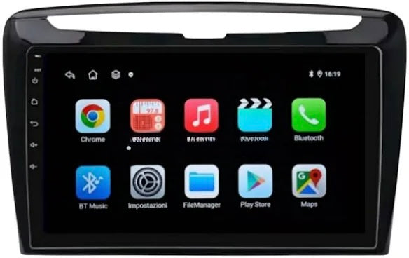 Lancia Ypslon | 9 Pollici - Mascherina Inclusa - Autoradio 2 Din Android Auto + Carplay / Stereo Touch 2/32gb | Navigatore GPS + Bluetooth + Wifi