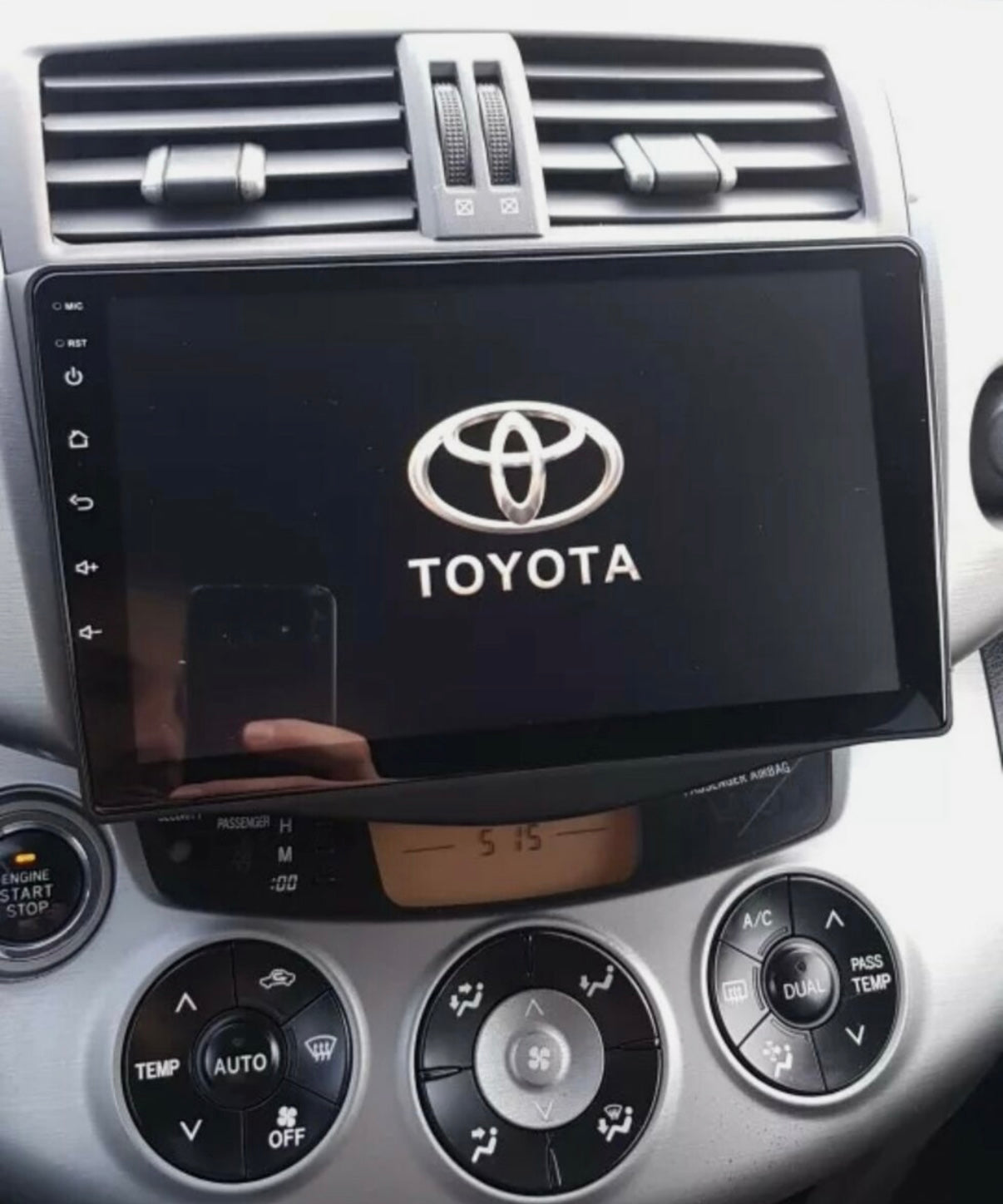 Rav4 | 9 Pollici - Mascherina Inclusa Autoradio 2 Din Android Auto + Carplay / Volkswagen Stereo Touch 2/64gb | Navigatore GPS + Bluetooth + Wifi