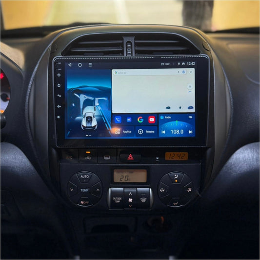Rav4  /9” Pollici - Mascherina Inclusa - Autoradio 2 Din Android Auto + Carplay / Stereo Touch 8/256GB | Navigatore GPS + Bluetooth + Wifi Ventola raffreddamento
