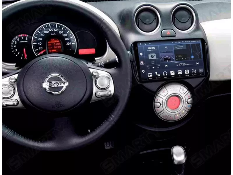 Nissan micra 2012 in poi / 9” Pollici - Mascherina Inclusa - Autoradio 2 Din Android Auto + CarPlay / Stereo Touch | Navigatore GPS + Bluetooth + Wifi