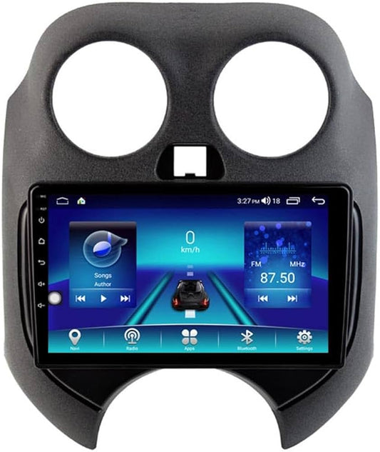 Nissan micra 2012 in poi / 9” Pollici - Mascherina Inclusa - Autoradio 2 Din Android Auto + CarPlay / Stereo Touch | Navigatore GPS + Bluetooth + Wifi