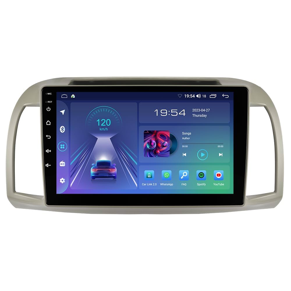 Nissan Micra | 9 Pollici - Mascherina Inclusa - Autoradio 2 Din - KIT Completo Per L'installazione INCLUSO - Android Auto + Carplay / Classe B Stereo Touch 2/64gb | Navigatore GPS + Bluetooth + Wifi + USB Per W245 B160 B170 B180 B190 B200