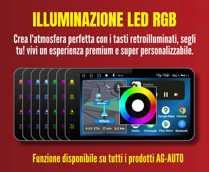 Autoradio per Land Rover Discovery 3 9" | 2004-2009 | Android | Bluetooth | CarPlay | Android Auto | 4-64GB Ram