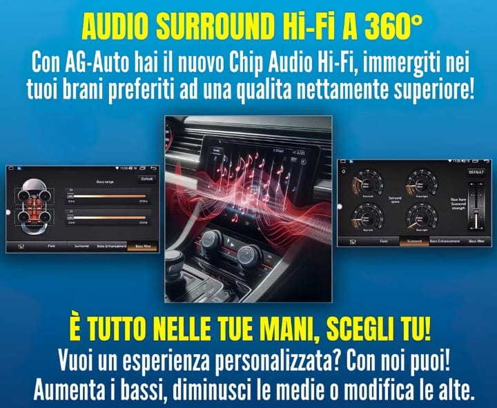 Ford Focus 2 (2004/2012) | 9 pollici - Mascherina Inclusa Autoradio 2 Din Android auto + Carplay / mk2 Stereo Touch 4/64gb | Navigatore GPS + Bluetooth + Wifi