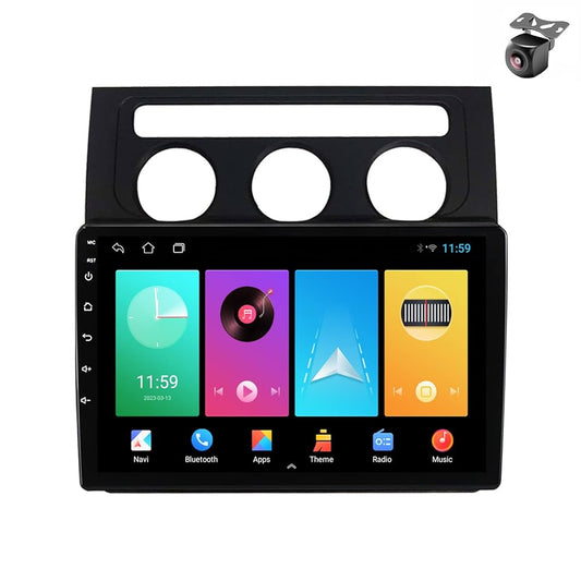 Touran  | 9 Pollici - Mascherina Inclusa - Autoradio 2 Din Android Auto + Carplay / Stereo Touch 2/32gb | Navigatore GPS + Bluetooth + Wifi