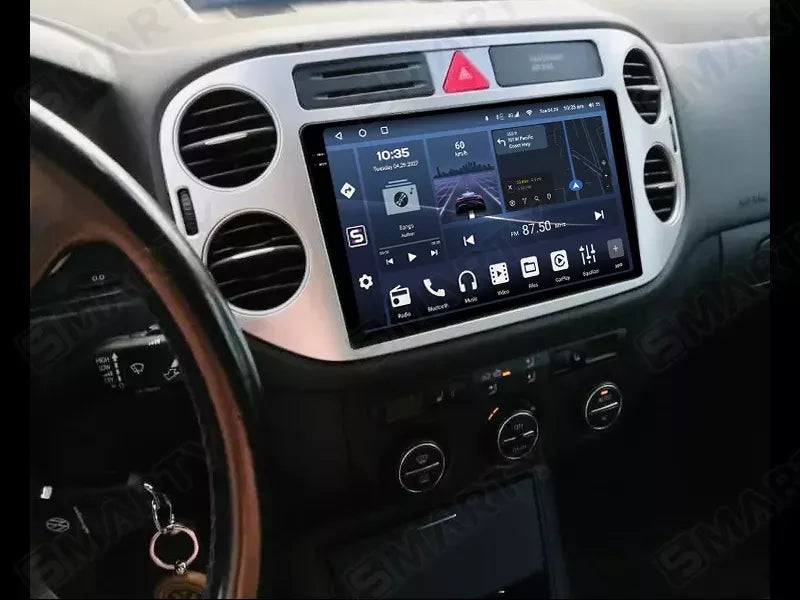 Golf plus 2010| 9 Pollici - Mascherina Inclusa - Autoradio 2 Din Android Auto + Carplay / Stereo Touch 4/64GB | Navigatore GPS + Bluetooth + Wifi