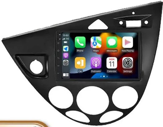 Ford focus mk1 9” Pollici - Mascherina Inclusa - Autoradio 2 Din Android Auto + Carplay / Stereo Touch 8/256GB | Navigatore GPS + Bluetooth + Wifi