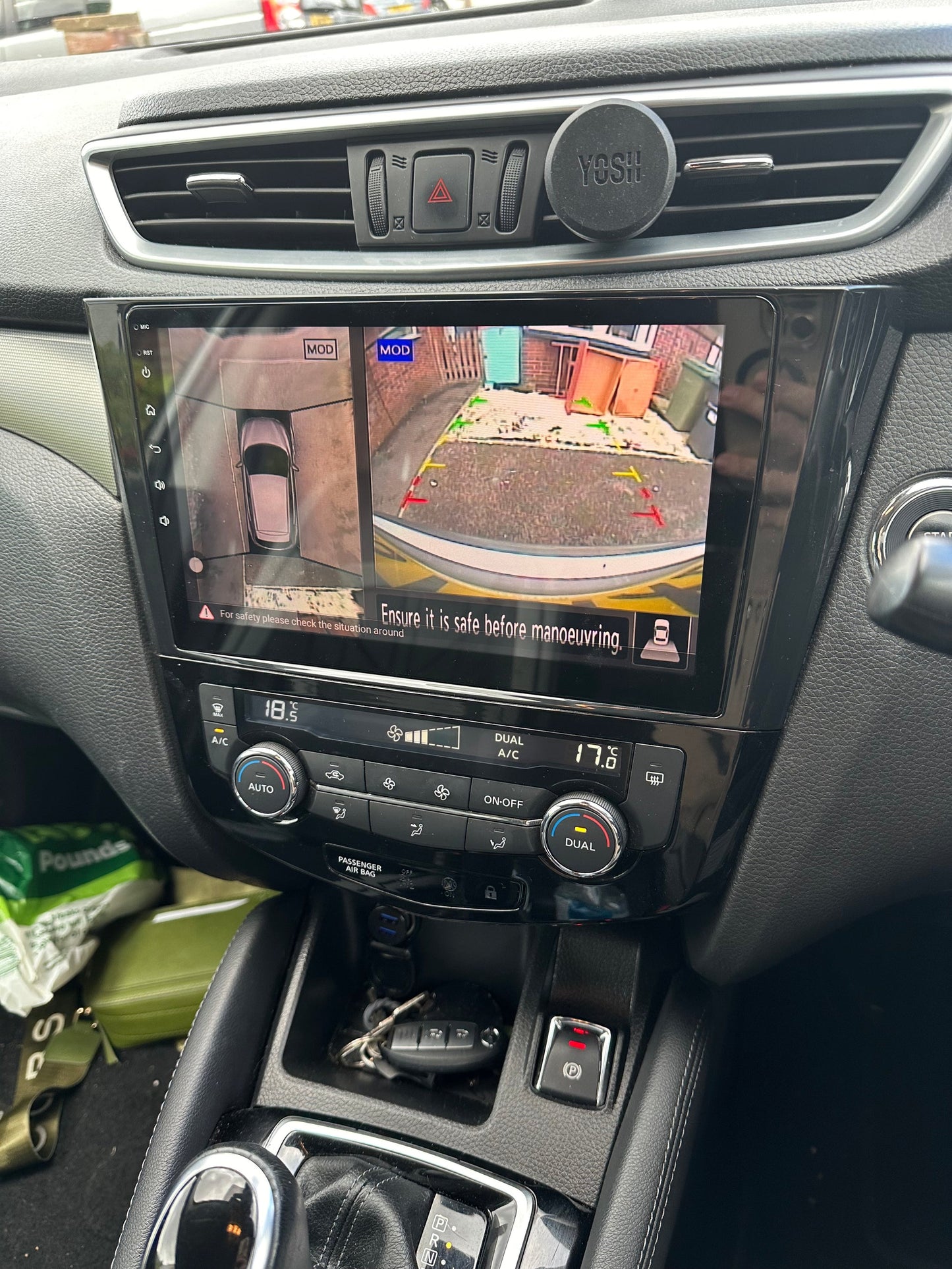 Nissan Xtrail del 2015 fotocamera 360 comandi al volante navigatore
 | 9 Pollici - Mascherina Inclusa - Autoradio 2 Din Android Auto + Carplay / Stereo Touch 2/64gb | Navigatore GPS + Bluetooth + Wifi