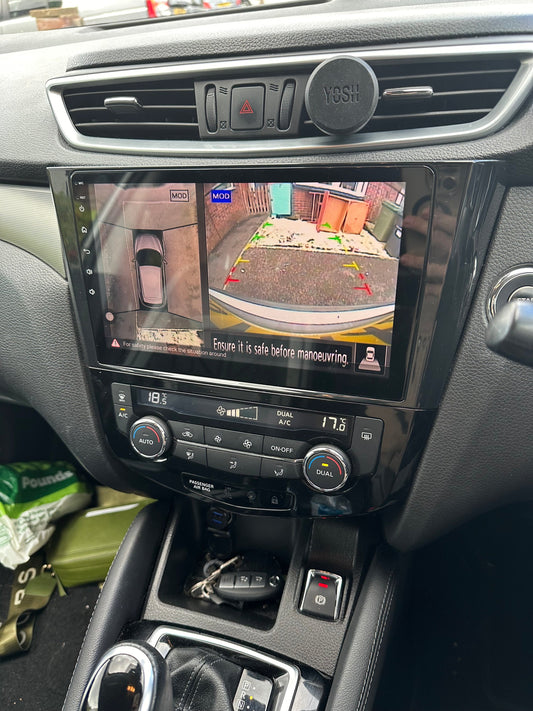 Nissan Xtrail del 2015 fotocamera 360 comandi al volante navigatore
 | 9 Pollici - Mascherina Inclusa - Autoradio 2 Din Android Auto + Carplay / Stereo Touch 2/64gb | Navigatore GPS + Bluetooth + Wifi