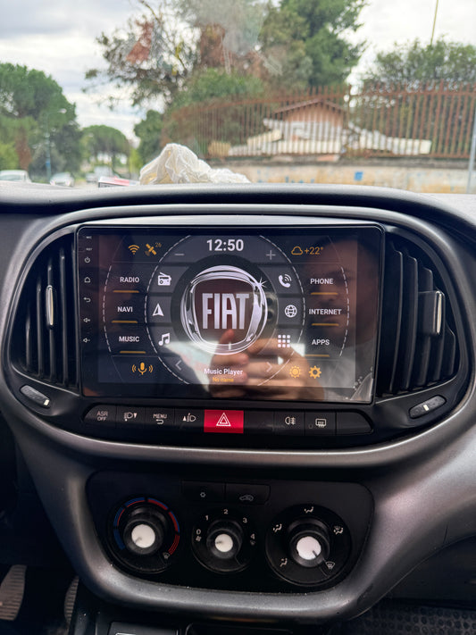 Fiat Doblò (2015-2019) |9 pollici - Mascherina Inclusa Autoradio 2 Din Android auto + Carplay / Stereo Touch 4/64gb | Navigatore GPS + Bluetooth + Wifi