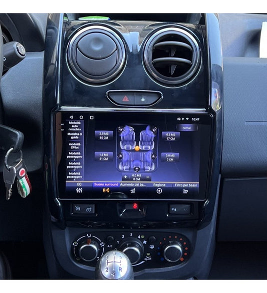 Dacia Duster 1&2 (2017/2020) | 10 pollici - Mascherina Inclusa Autoradio 2 Din Android auto + Carplay Stereo Navigatore Touch / Car Tablet Gps + Bluetooth + Wifi