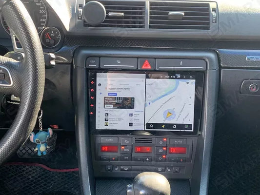 Audi a4/vlb6 (2000/2009) | Autoradio 9'' Android auto + Carplay / Audi 8E 8H b6 b7 Stereo Touch 4/64gb | Navigatore GPS + Bluetooth + Wifi