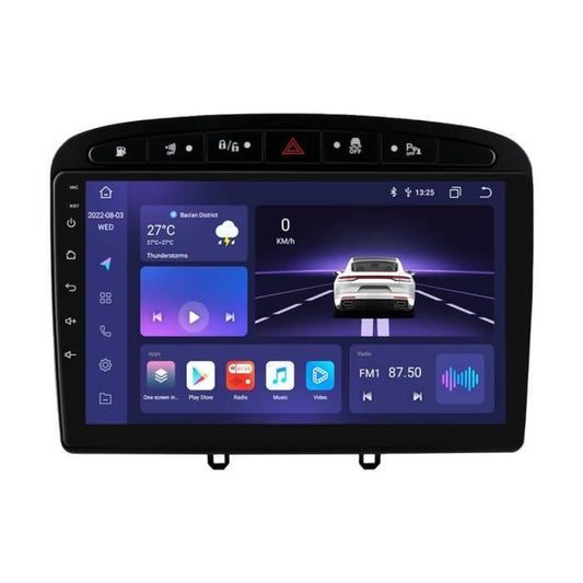 Peugeot 308 sw 2009 > schermo 9” 4-64GB CarPlay+Android auto Wi-Fi -Bluetooth - Mascherina Inclusa - Autoradio 2 Din Carplay / Stereo Touch | Navigatore GPS + Bluetooth + Wifi