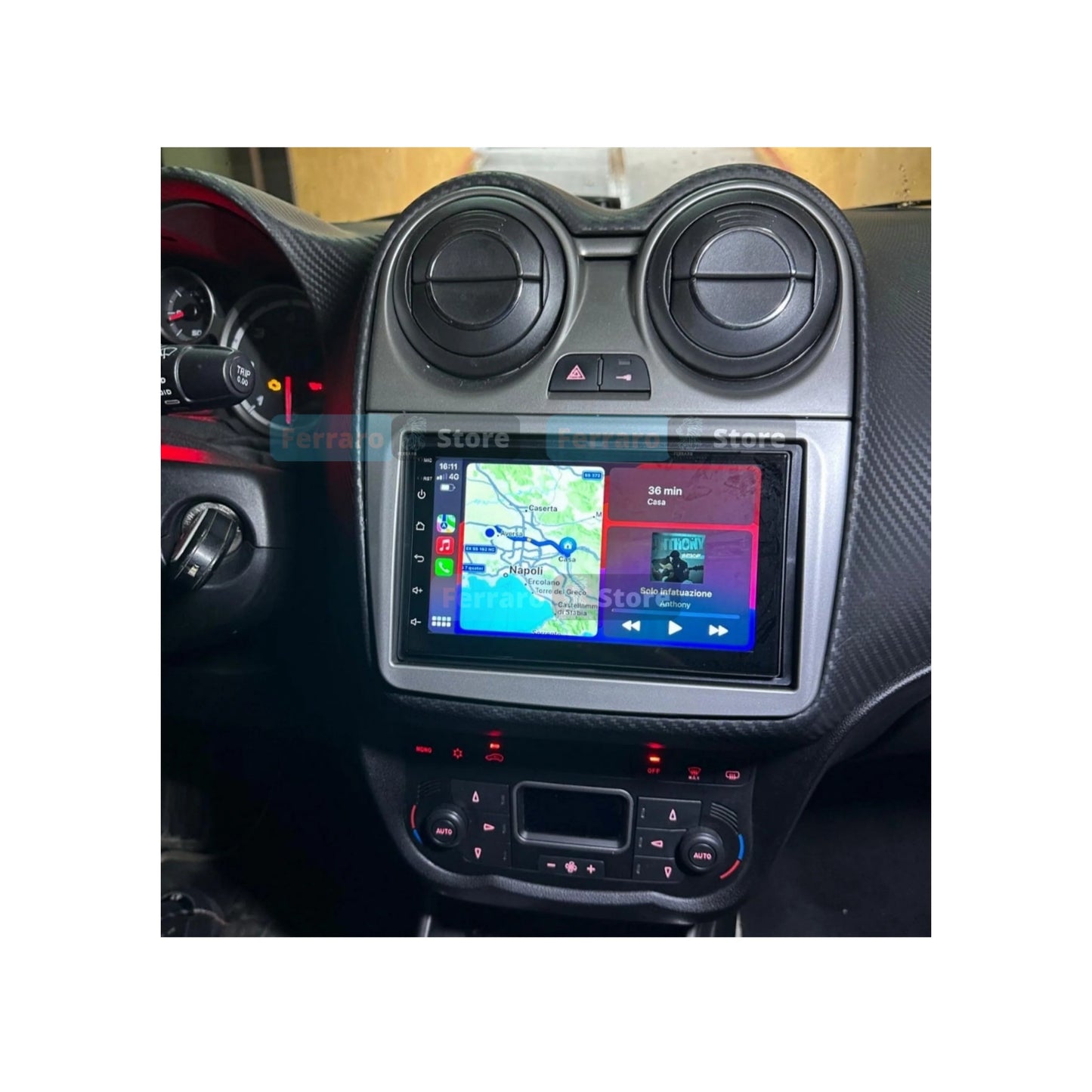 Alfa Romeo Mito (2008/2017) | 7'' Pollici - Mascherina inclusa - Autoradio 2 Din Android auto + Carplay / Stereo Touch 4/64GB | Navigatore GPS + Bluetooth + Wifi