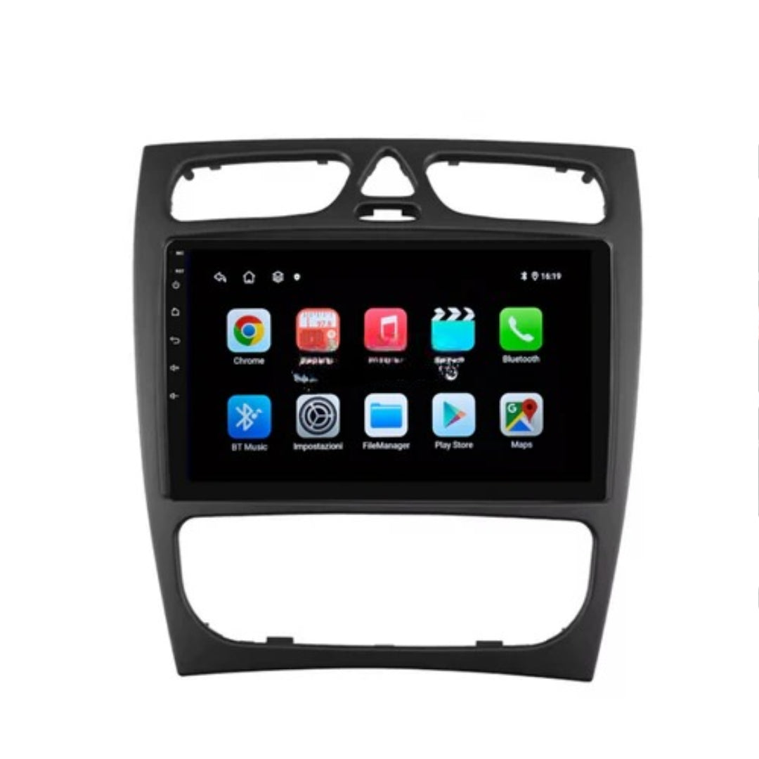 Autoradio   per   Mercedes   Classe   C   9"   |   1998-2005   |   Android   |   Bluetooth   |   CarPlay   |   Android   Auto   |   2GB/4GB/6GB/8GB   Ram