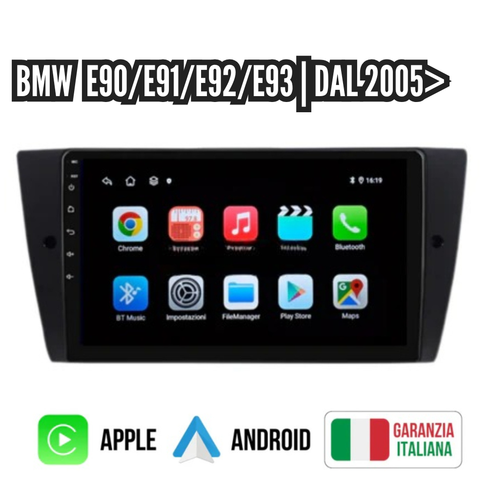 BMW E90/E91/E92/E93 Dal   2005>  Android Bluetooth CarPlay Android   Auto 4-64GB   Ram