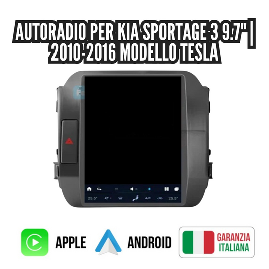 Autoradio   per   Kia   Sportage   3   9.7"   |   2010-2016   |   Android   |   Bluetooth   |   CarPlay   |   Android   Auto   |   Modello   Tesla   |   4-64GB   Ram