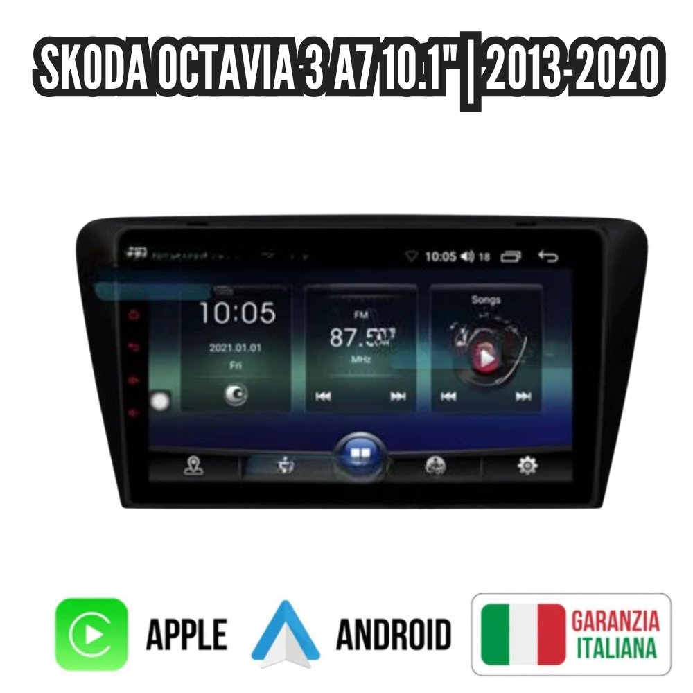 Autoradio per Skoda Octavia 3 A7 10.1" | 2013-2020 | Android | Bluetooth | CarPlay | Android Auto | 4-64 GB
