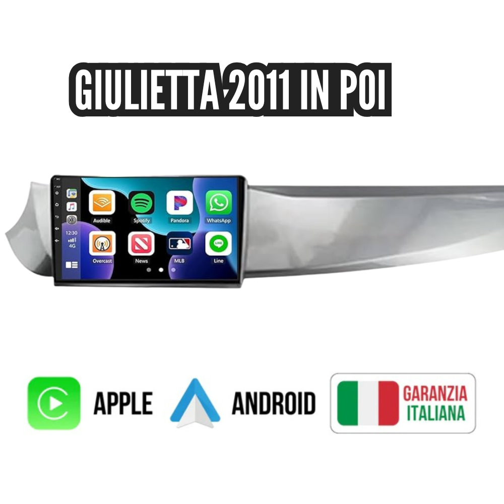 ALFA ROMEO Autoradio 9'' GIULIETTA 2010 in poi BLUETOOTH, USB PRESSEMBLATO PLUG&PLAY