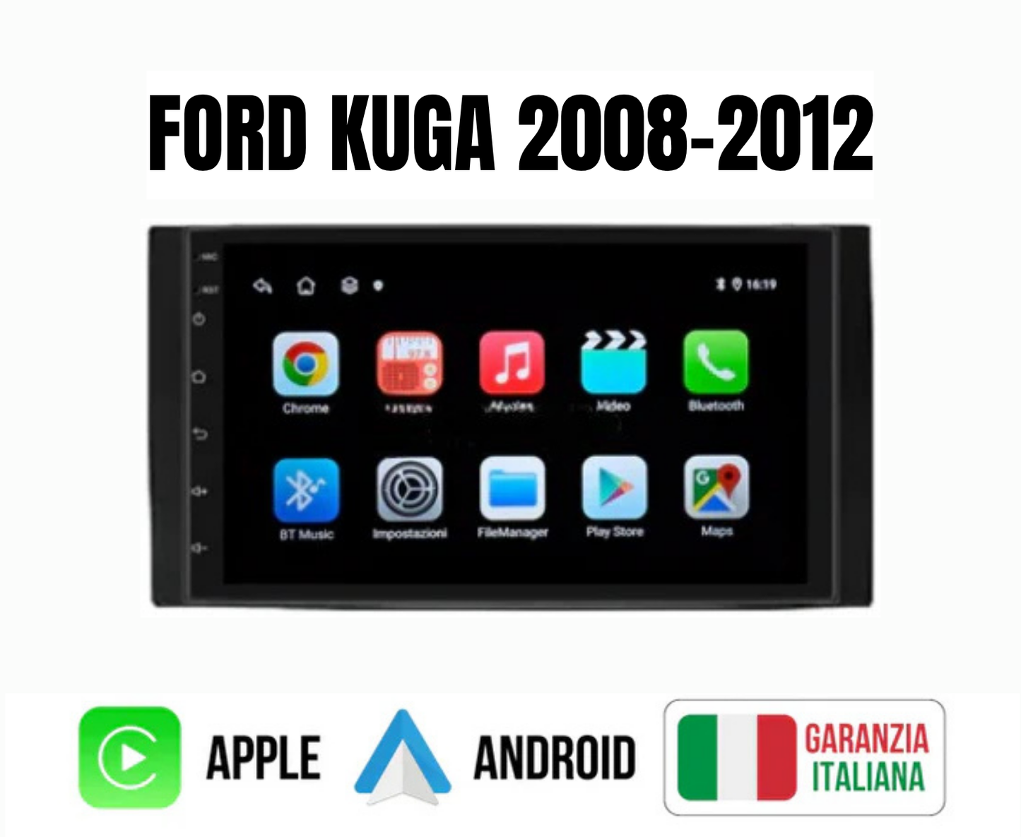 Autoradio per Ford KUGA/C-MAX Universale 7" | Anni in Descrizion |Android| Bluetooth | CarPlay | Android Auto 4GB/64GB Ram