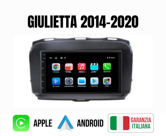 AlfaRomeo   Giulietta   7"   |   Dal   2014-2020   |   Android   |   Bluetooth   |   CarPlay   |   Android   Auto   | 4GB/6GB Ram + CENTRALINA CANBAS PER RECUPERI DEI COMANDI AL VOLANTE