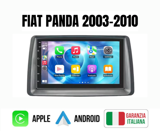 KIT AUTORADIO FIAT PANDA 2003- 2010 BLUETOOTH, USB, PRESSEMBLATO PER PLUG & PLAY