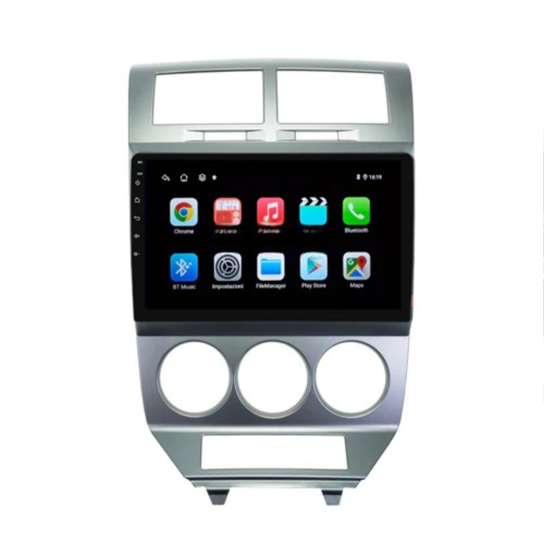 Autoradio   per   Jeep   Compass   Patriot   10.1"   |   2007-2009   |   Android   |   Bluetooth   |   CarPlay   |   Android   Auto   |  4-64GBRam
