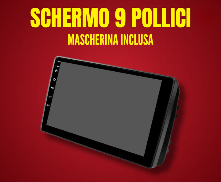 Lancia Ypslon | 9 Pollici - Mascherina Inclusa - Autoradio 2 Din Android Auto + Carplay / Stereo Touch 2/32gb | Navigatore GPS + Bluetooth + Wifi