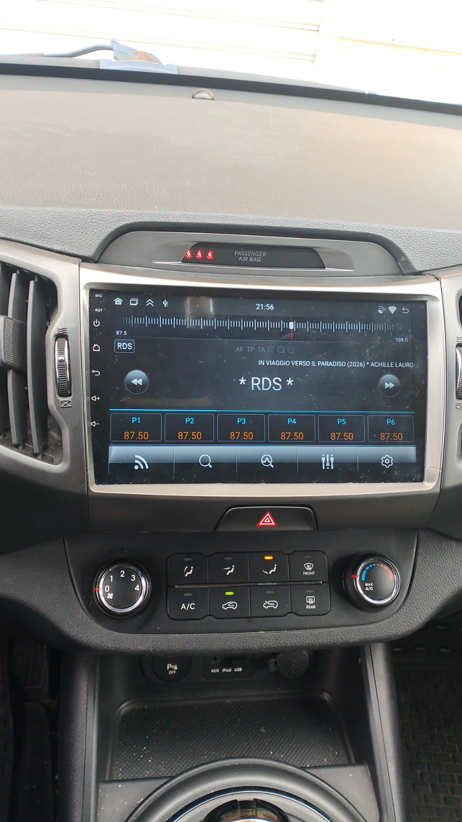 kia sportage 2011> | 9 Pollici - Mascherina Inclua- Autoradio 2 Din Android auto + Carplay / Stereo Touch 4/64GB | Navigatore GPS + Bluetooth + Wifi