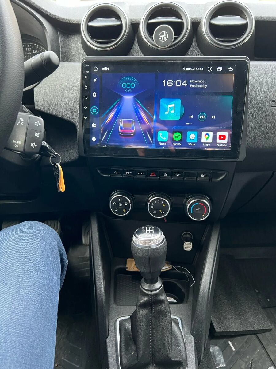 Dacia duster | 9” Pollici - Mascherina Inclusa - Autoradio 2 Din Android Auto + Carplay / Stereo Touch  | Navigatore GPS + Bluetooth + Wifi