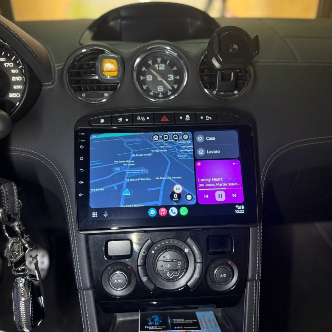 Peugeot RCZ| 9” Pollici - Mascherina Inclusa - Autoradio 2 Din Android Auto + Carplay / Stereo Touch  | Navigatore GPS + Bluetooth + Wifi