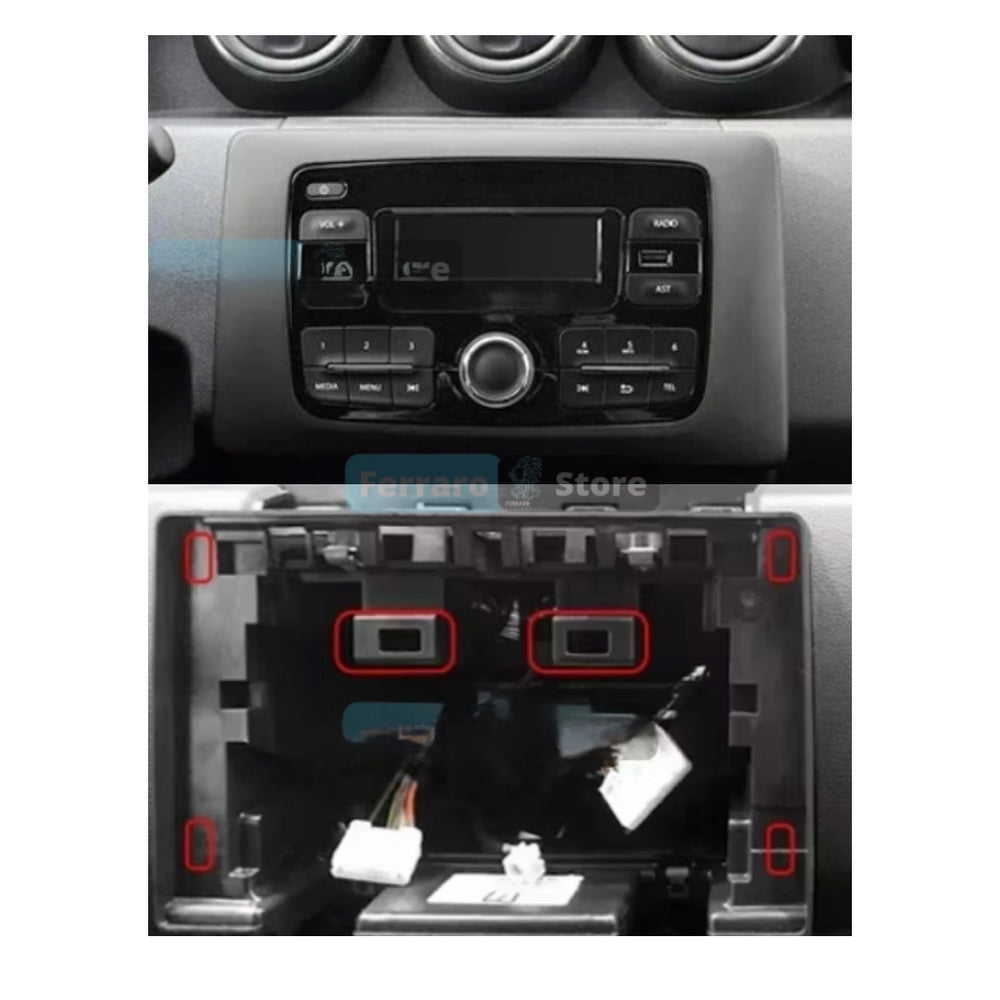 Dacia duster | 9” Pollici - Mascherina Inclusa - Autoradio 2 Din Android Auto + Carplay / Stereo Touch  | Navigatore GPS + Bluetooth + Wifi