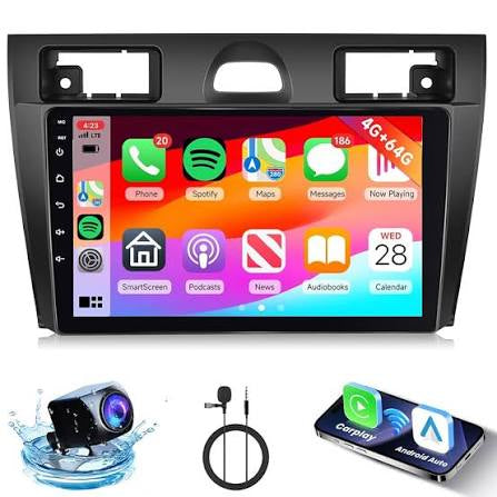 Ford focus 2006> 9” Pollici - Mascherina Inclusa - Autoradio 2 Din Android Auto + Carplay / Stereo Touch| Navigatore GPS + Bluetooth + Wifi