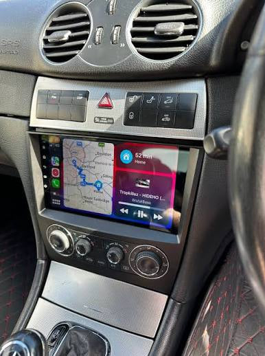 Mercedes clk cabrio anno 2004 A209 CarPlay+Android auto Wi-Fi -Bluetooth - Mascherina Inclusa - Autoradio 2 Din Carplay / Stereo Touch  | Navigatore GPS + Bluetooth + Wifi