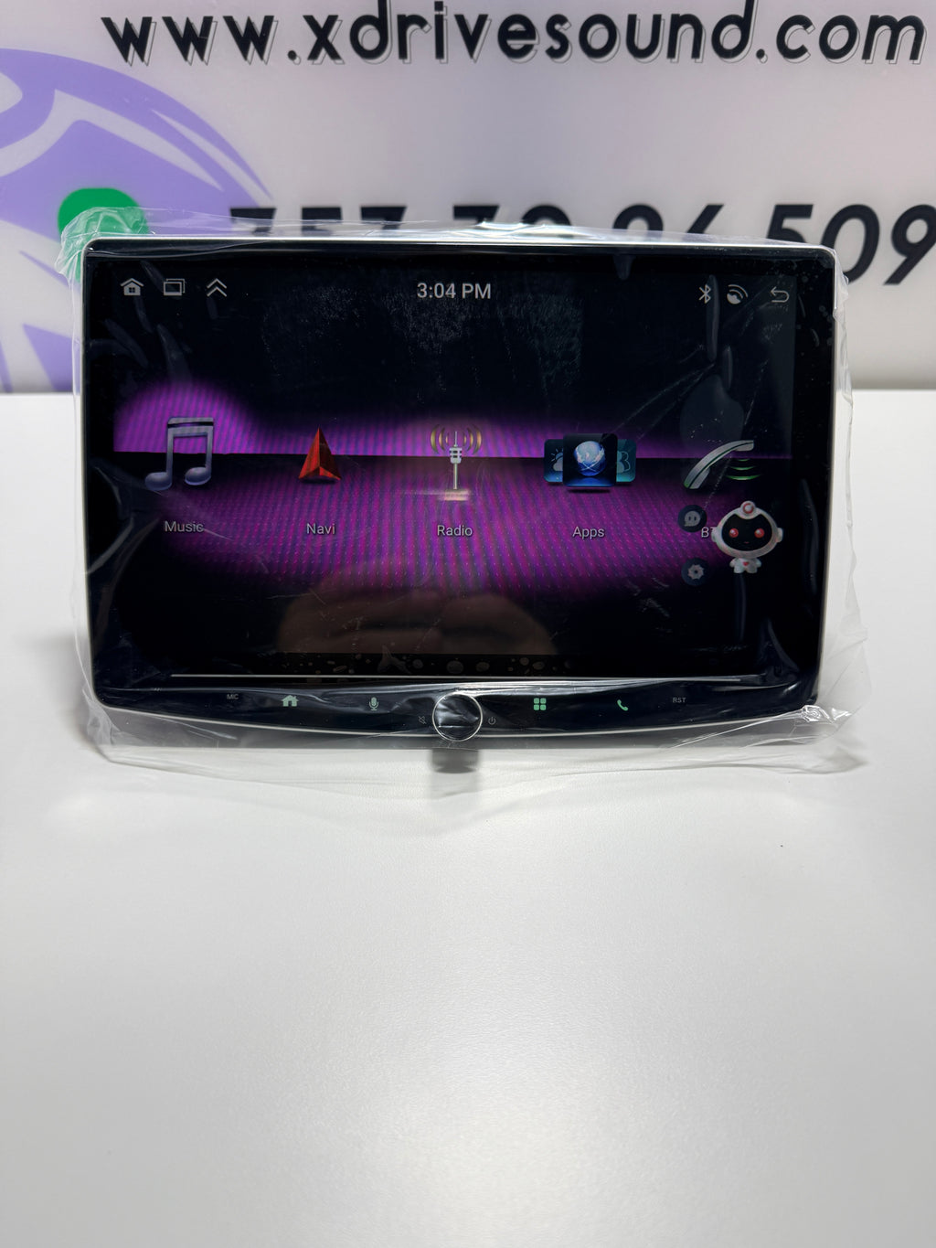 AUTORADIO 1Din10.1”Pollici ESTRAIBILE, GPS, Navigatore, CARPLAY + ANDROID AUTO Per tutti i modelli con comandi al volante 4/64GB