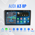 Audi a3 /8p/rs3/Sportback (2003/2013) | 9 pollici - Mascherina Inclusa Autoradio 2 Din Android auto + Carplay / Stereo Touch 8-256GB | Navigatore GPS + Bluetooth + Wifi