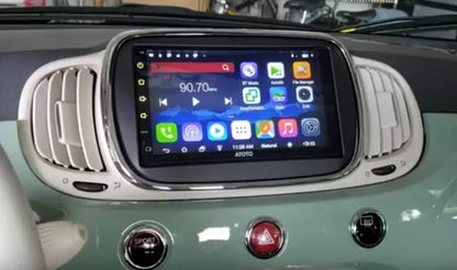 Per Fiat 500 2016-2022 Carplay Android 13.0 con 4-64 GIGA Autoradio GPS NAVIGATORE SATELLITARE FM SWC Radio