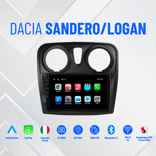 Autoradio   per   Logan   |   Sandero   |   Stepway   Symbol   9"   |   2012-2019   |   Android   |   Bluetooth   |   CarPlay   |   Android   Auto   |   4-64GB   Ram