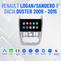 Autoradio   per   Renault   Logan   Sandero   9"   |   Dacia   Duster   |   2009-2015   |   Android   |   Bluetooth   |   CarPlay   |   Android   Auto   | 4-64GB   Ram